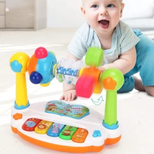 Baby Piano Toys Kids Rotating Music