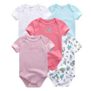 100% Cotton Soft Newborn Bodysuit Set