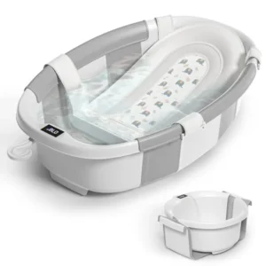 Himold Collapsible Baby Bathtub for Newborn to Toddler