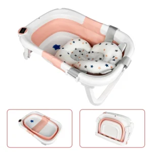 Foldable baby bathtub for home