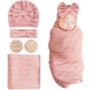 4-Piece Baby Swaddle Set