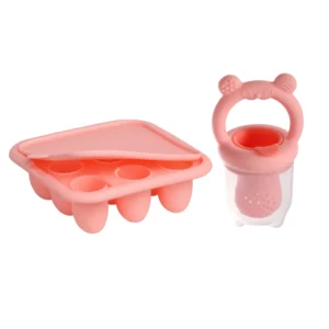 2 In 1 Baby Food Feeder and Silicone Baby Popsicle Mold Set