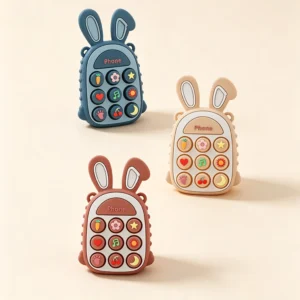 3Pcs Food Grade Silicone Baby Teether