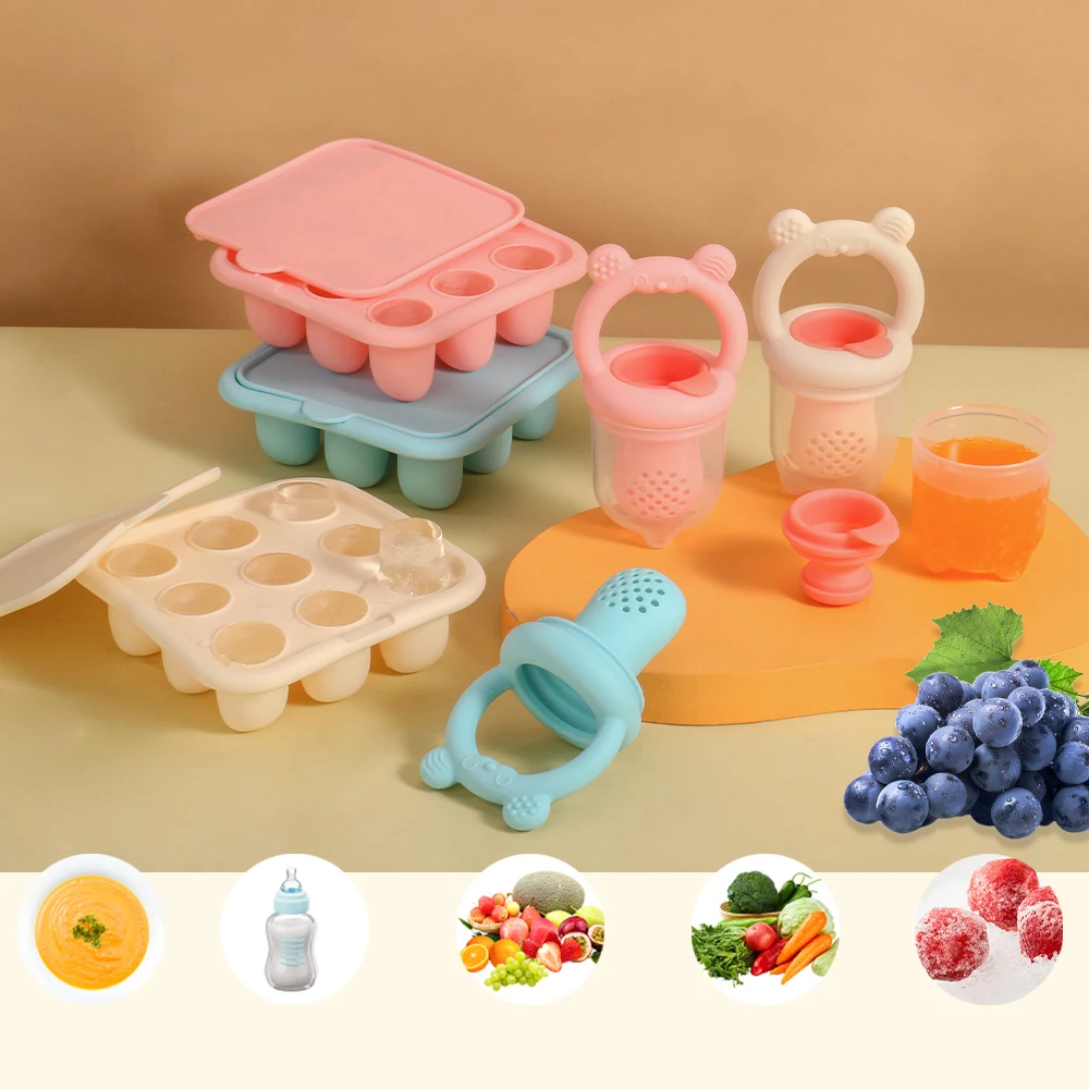BPA Free Baby Fruit Feeder with Silicone Food Freezer Tray - Image 7