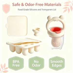 BPA Free Baby Fruit Feeder with Silicone Food Freezer Tray - Thumbnail Image 4