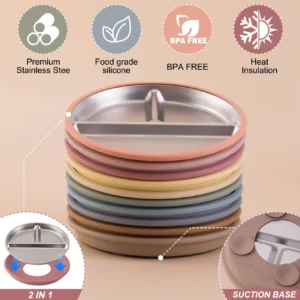 Childs 1PCS Stainless Steel Plate - Thumbnail Image 5