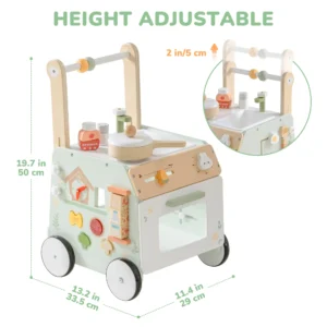 Wooden Baby Push Walker - Thumbnail Image 3